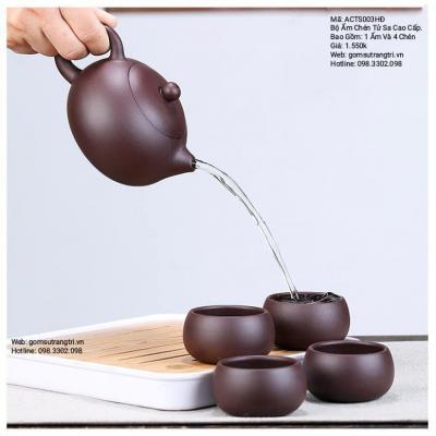 BỘ ẤM CHÉN TỬ SA CAO CẤP